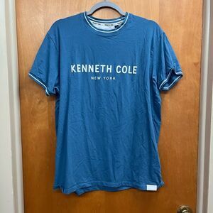 Kenneth Cole New York logo Blue Tee